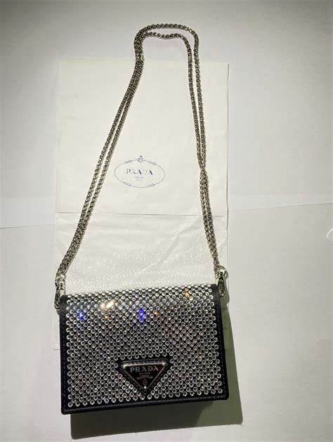 prada glitzer tasche silber|prada handbags.